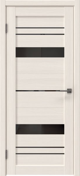 Межкомнатная дверь RM062 (экошпон лиственница беленая, лакобель черный)