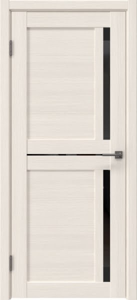 Межкомнатная дверь RM063 (экошпон лиственница беленая, лакобель черный)