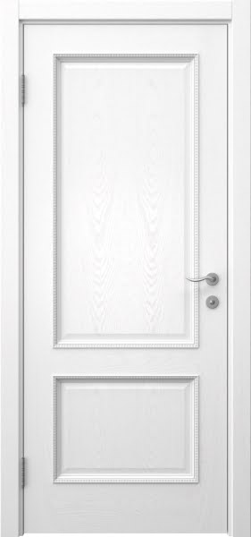 Межкомнатная дверь SK014 (шпон ясень белый)