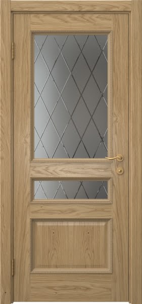 Межкомнатная дверь SK015 (натуральный шпон дуба, сатинат ромб)