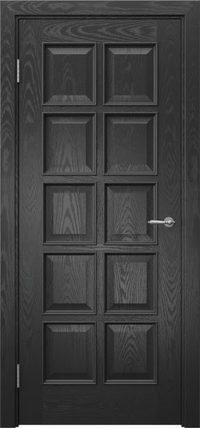 Межкомнатная дверь SK017 (шпон ясень черный)
