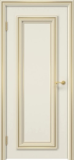 Межкомнатная дверь SK019 (эмаль RAL 9001 патина золото)