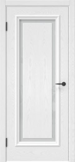 Межкомнатная дверь SK021 (шпон ясень белый, триплекс белый)