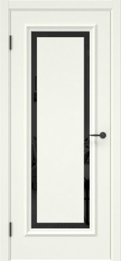 Межкомнатная дверь SK021 (эмаль RAL 9010, триплекс черный)