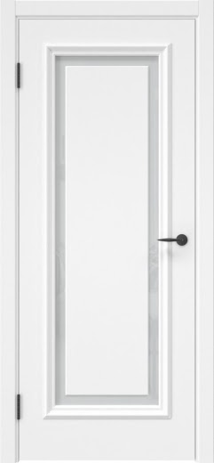 Межкомнатная дверь SK021 (эмаль белая, триплекс белый)
