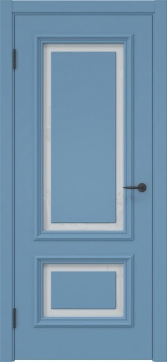 Межкомнатная дверь SK022 (эмаль RAL 5024, триплекс белый)