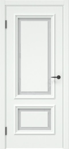 Межкомнатная дверь SK022 (эмаль RAL 9003, триплекс белый)
