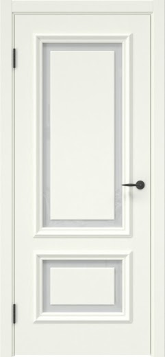 Межкомнатная дверь SK022 (эмаль RAL 9010, триплекс белый)