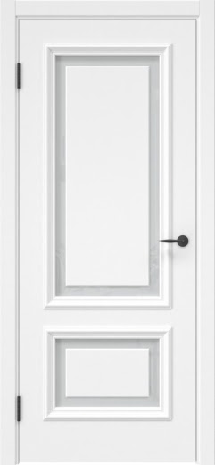 Межкомнатная дверь SK022 (эмаль белая, триплекс белый)
