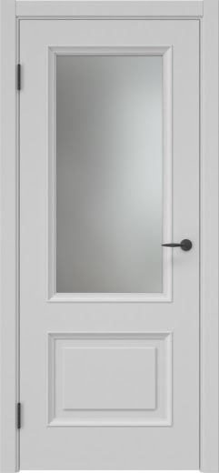 Межкомнатная дверь SK024 (эмаль серая, матовое стекло)