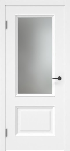 Межкомнатная дверь SK024 (эмаль белая, матовое стекло)