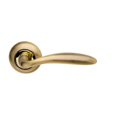 Ручка дверная VIRGO-LD57-1ABGP-7 (ЦАМ, бронза – золото)