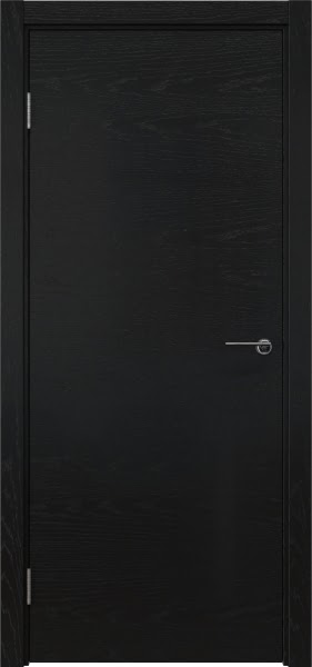 Межкомнатная дверь ZK001 (шпон ясень черный)