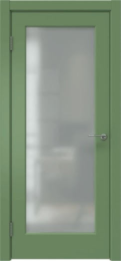 Межкомнатная дверь ZK009 (эмаль RAL 6011, сатинат)