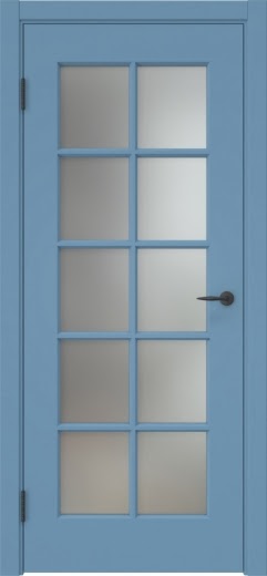 Межкомнатная дверь ZK022 (эмаль RAL 5024, матовое стекло)