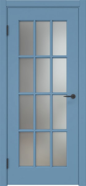 Межкомнатная дверь ZK023 (эмаль RAL 5024, матовое стекло)