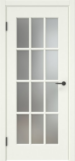 Межкомнатная дверь ZK023 (эмаль RAL 9010, матовое стекло)