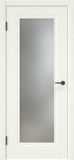 Межкомнатная дверь ZK027 (эмаль RAL 9010, матовое стекло)