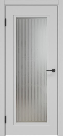 Межкомнатная дверь ZK030 (эмаль серая, матовое стекло)