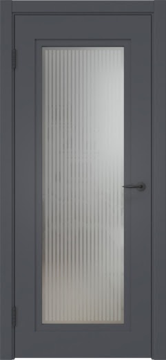 Межкомнатная дверь ZK030 (эмаль графит, матовое стекло)