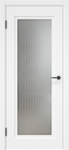 Межкомнатная дверь ZK030 (эмаль белая, матовое стекло)