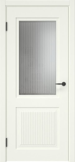Межкомнатная дверь ZK031 (эмаль RAL 9010, матовое стекло)