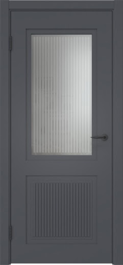 Межкомнатная дверь ZK031 (эмаль графит, матовое стекло)