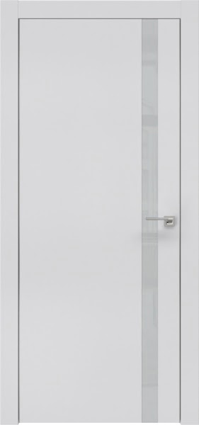 Межкомнатная дверь ZM007 (экошпон светло-серый / лакобель светло-серый)