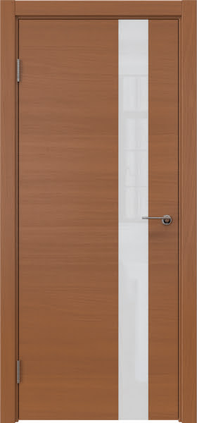 Межкомнатная дверь ZM012 (шпон анегри, лакобель белый)