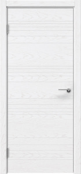 Межкомнатная дверь ZM013 (шпон ясень белый, глухая)