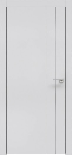 Межкомнатная дверь ZM023 (экошпон светло-серый / глухая)