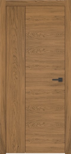 Складная дверь ZM081 (шпон дуб античный с патиной, глухая)