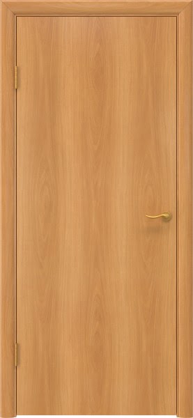 Межкомнатная строительная дверь ГОСТ (ламинированная «миланский орех», глухая)