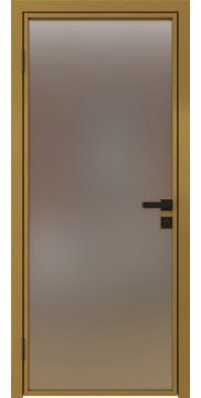 Алюминиевая межкомнатная дверь 1AG («золото» / сатинат) — 4746