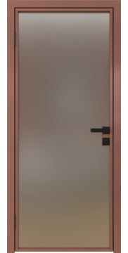 Дверь межкомнатная, 1AG (алюминиевая «бронза», сатинат)