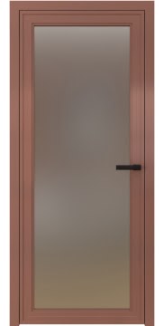 Алюминиевая межкомнатная дверь 1AGP («бронза» / сатинат) — 4608