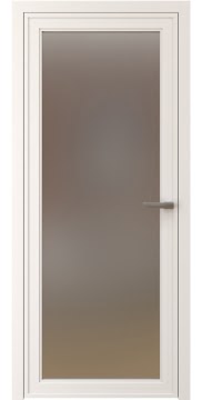 Алюминиевая межкомнатная дверь 1AGP («белый матовый» / сатинат) — 4620