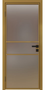 Алюминиевая межкомнатная дверь 2AG («золото» / сатинат) — 4710
