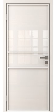 Алюминиевая межкомнатная дверь 2AG («белый матовый» / триплекс белый) — 4728