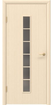 Межкомнатная дверь Bravo, 2С (ламинированная беленый дуб, остекленная)