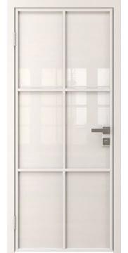 Алюминиевая межкомнатная дверь 3AG («белый матовый» / триплекс белый) — 4691