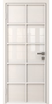 Алюминиевая межкомнатная дверь 4AG («белый матовый» / триплекс белый) — 4799