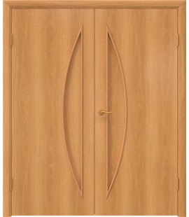 Распашная двустворчатая дверь 5Г (ламинированная «миланский орех», глухая) — 15007