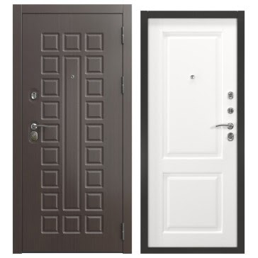 Входная дверь для квартиры  ALFA-02/32 (венге / шагрень белая)