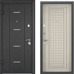 Входная дверь для квартиры  Delta-M10 (черный шелк / белый перламутр)