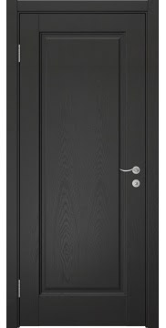 Межкомнатная дверь классика, FK001 (шпон ясень черный)