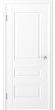 Дверь с каркасом из массива сосны и МДФ, FK012 (экошпон белый)
