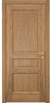 Межкомнатная дверь, FK016 (шпон дуб античный с патиной, глухая)