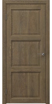 Межкомнатная дверь, FK017 (экошпон дуб антик, глухая)