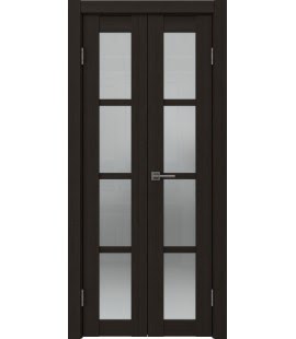 Узкая двустворчатая дверь 40 x 40см, FK027 (экошпон венге FL, сатинат)